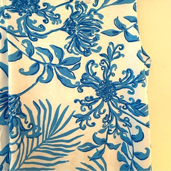 Lilly Pulitzer Eliza Sleeveless Blue and White Print Short Dress NWOT - Picture 7 of 11